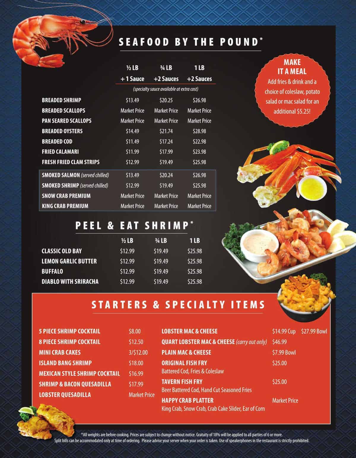 Seafood platter with shrimp, lobster, and fish, fresh and delicious.